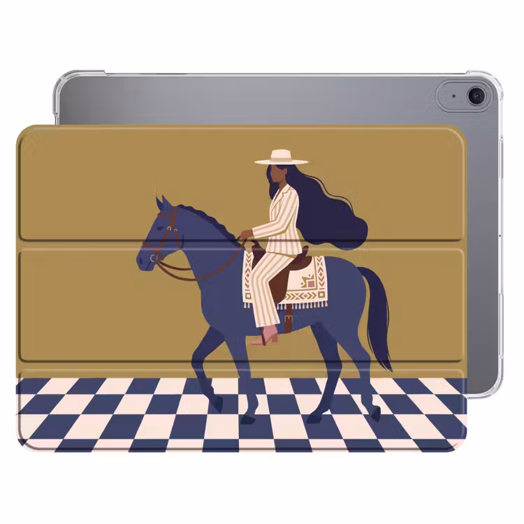 iPad hoes - Vrouw - Paard - Rijden - Modern - Abstract — 1