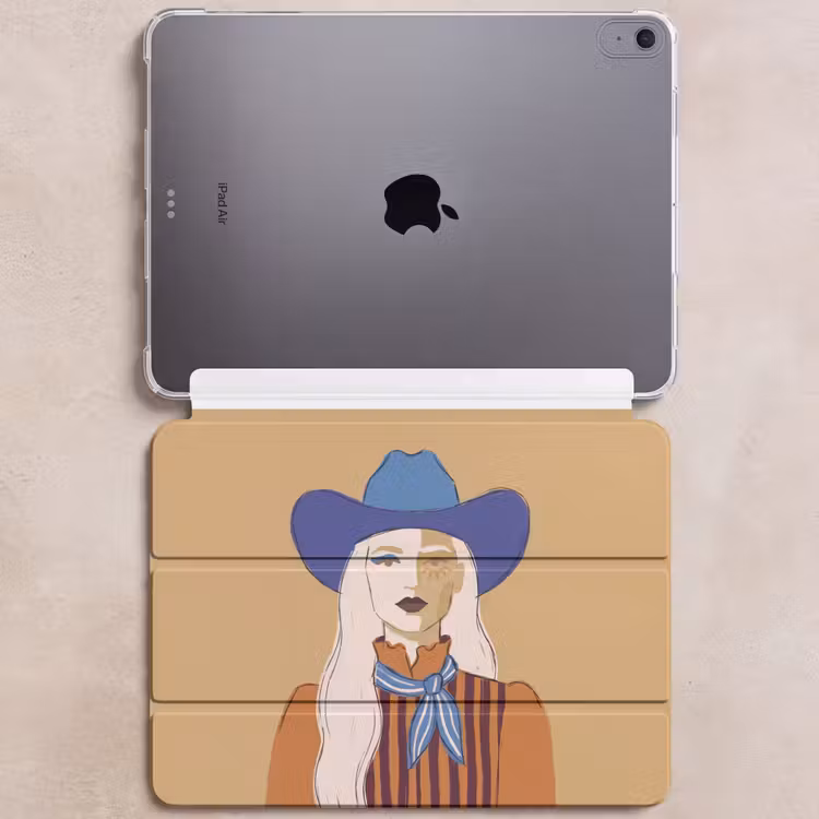iPad hoes - Vrouw - Portret - Abstract - Kleurrijk - Modern — 6
