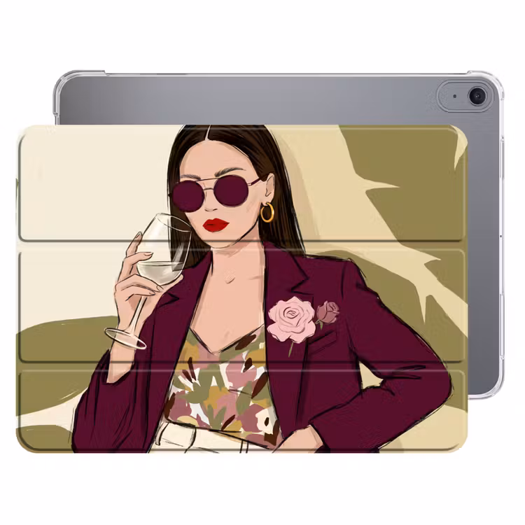iPad hoes - Vrouw - Wijn - Portret - Mode - Modern — 1