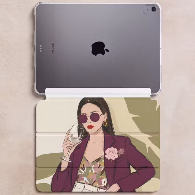 iPad hoes - Vrouw - Wijn - Portret - Mode - Modern — 6