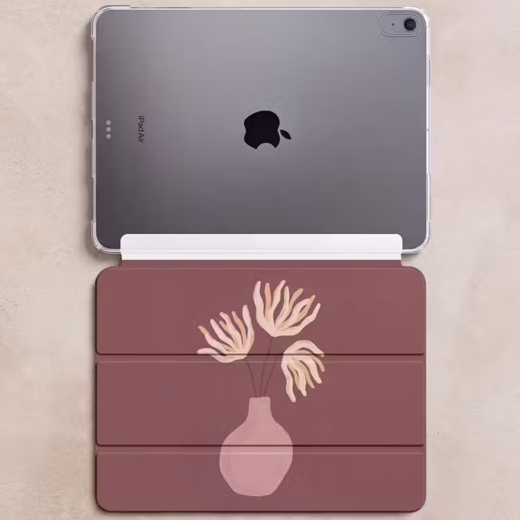 iPad hoes - Bloemen - Vaas - Abstract - Modern - Aardetinten — 6