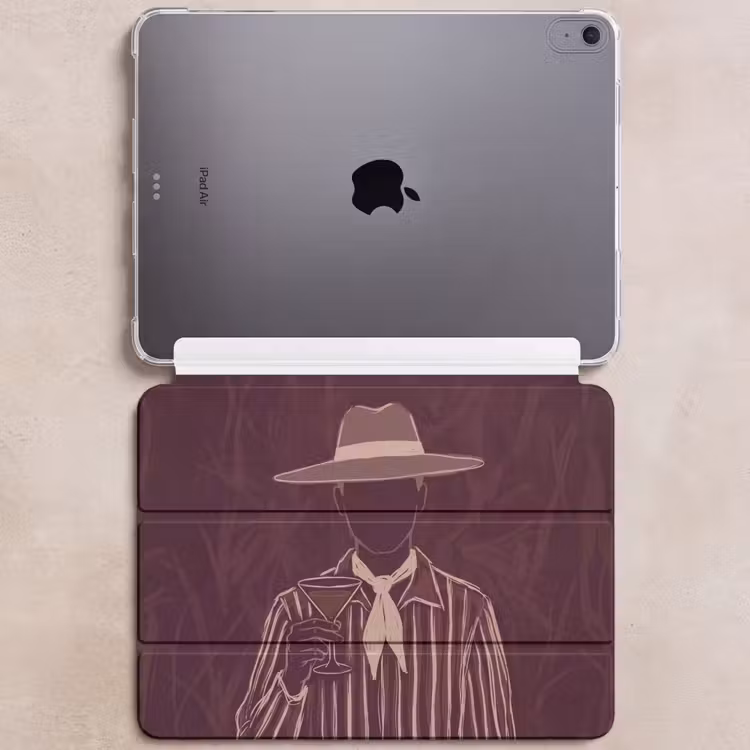 iPad hoes - Mens - Hoed - Cocktail - Abstract - Bruin — 6