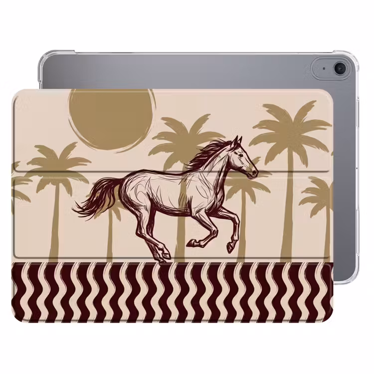 iPad hoes - Paard - Galopperend - Woestijn - Illustratie — 1