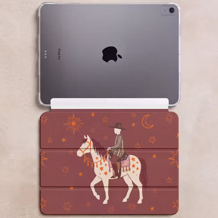 iPad hoes - Paard - Ruiter - Sterren - Nacht - Illustratie — 6