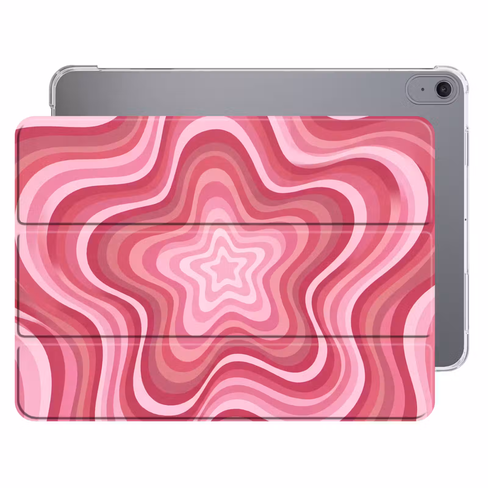 iPad hoes - Ster - Golvend - Abstract - Roze — 1