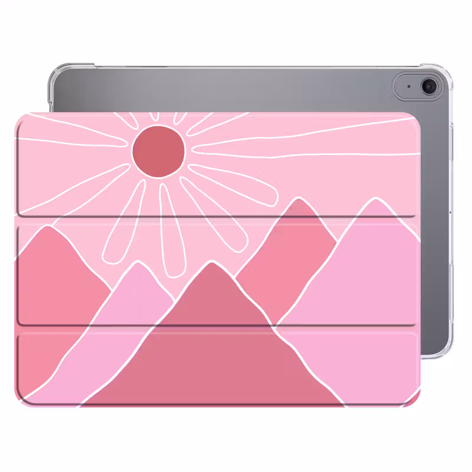 iPad hoes - Zon - Bergen - Natuur - Abstract - Roze — 1