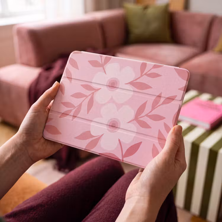 iPad hoes - Bloemen - Abstract - Modern - Roze - Natuur — 4