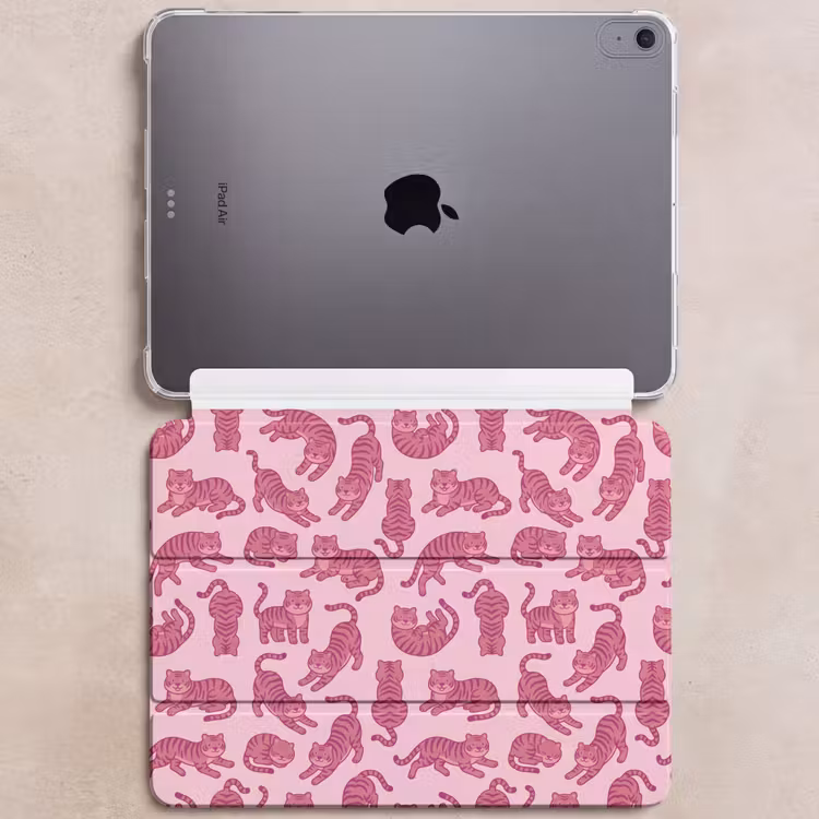 iPad hoes - Dieren - Patroon - Roze - Speels - Cartoon — 6