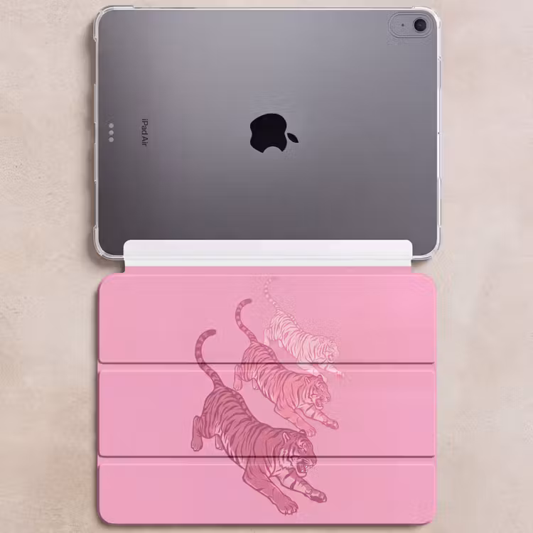 iPad hoes - Kat - Springend - Dieren - Roze - Modern — 6