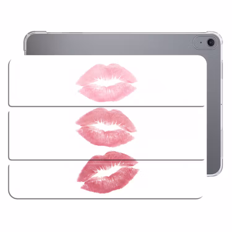 iPad hoes - Lippen - Kusafdruk - Roze - Modern - Abstract — 1