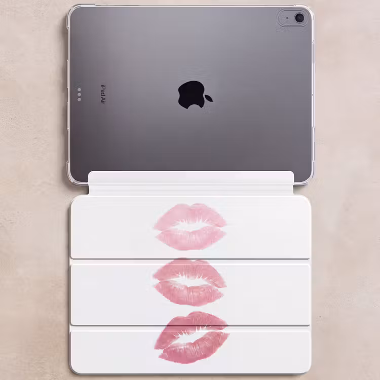 iPad hoes - Lippen - Kusafdruk - Roze - Modern - Abstract — 6