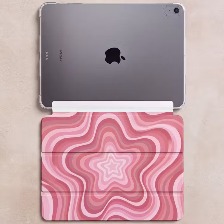iPad hoes - Ster - Golvend - Abstract - Roze — 6