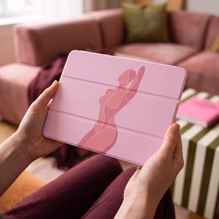 iPad hoes - Vrouw - Lichaam - Abstract - Roze — 4