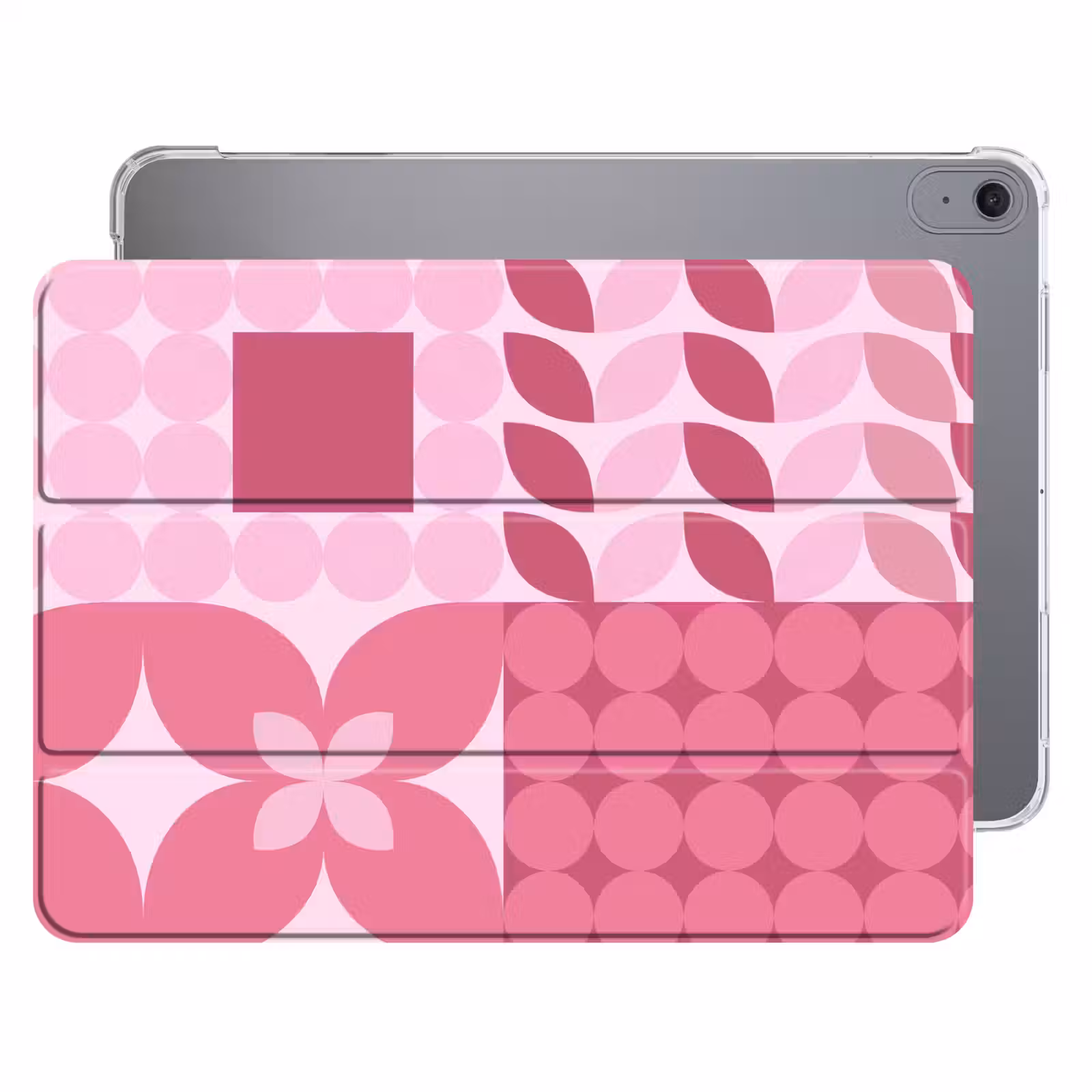 iPad hoes - Abstract - Geometrisch - Patroon - Modern - Roze — 1