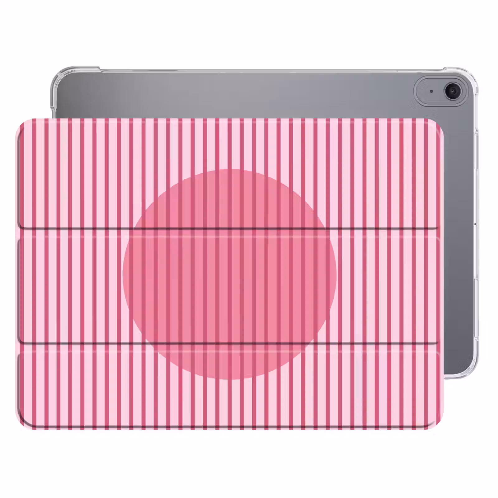 iPad hoes - Abstract - Strepen - Ovaal - Roze - Modern — 1