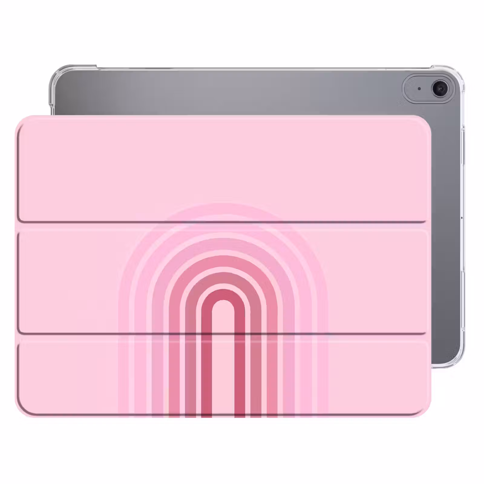 iPad hoes - Regenboog - Roze - Abstract - Modern - Minimalistisch — 1