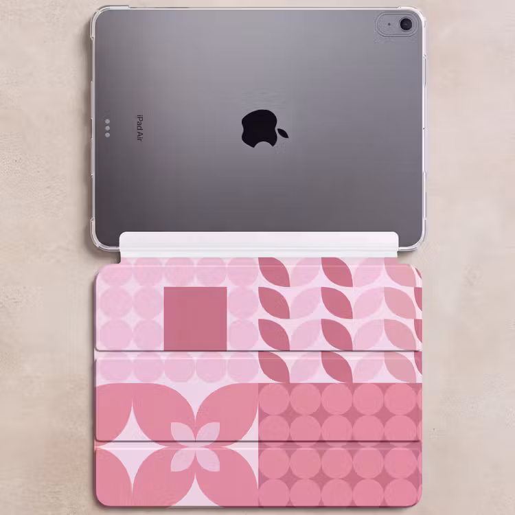 iPad hoes - Abstract - Geometrisch - Patroon - Modern - Roze — 6