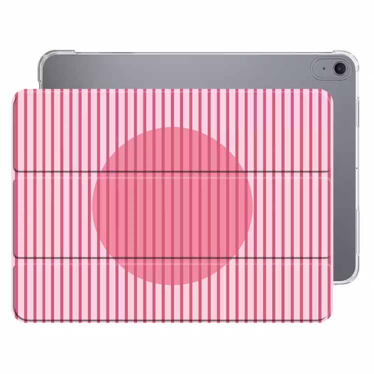 iPad hoes - Abstract - Strepen - Ovaal - Roze - Modern — 1