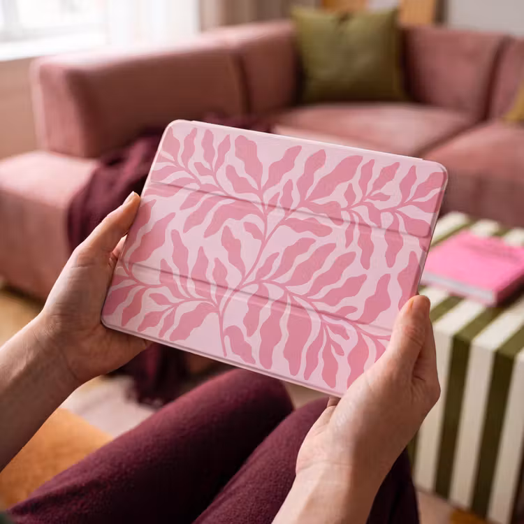 iPad hoes - Planten - Organisch - Abstract - Modern - Roze — 4