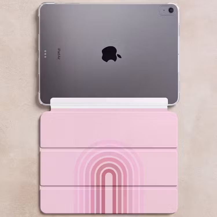 iPad hoes - Regenboog - Roze - Abstract - Modern - Minimalistisch — 6