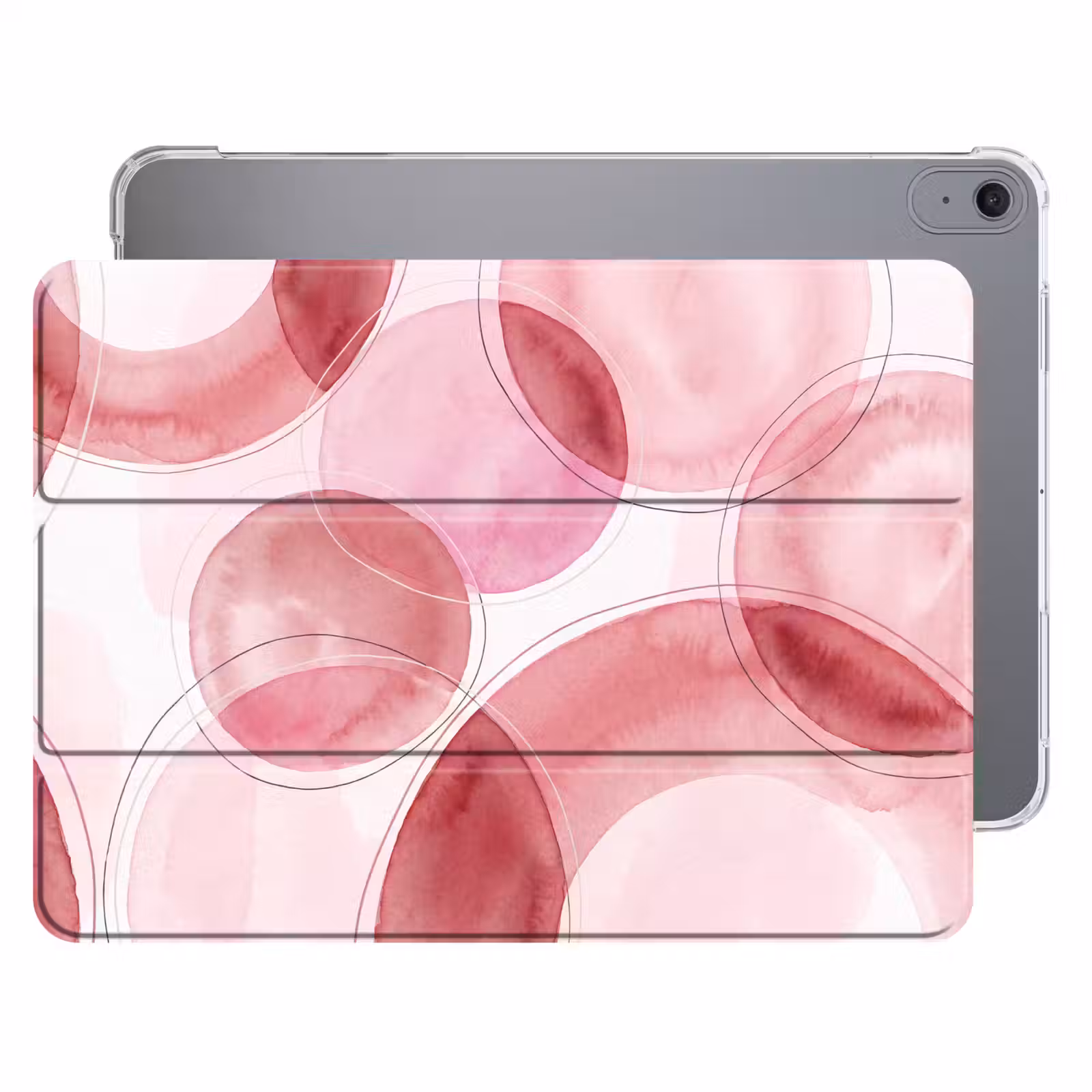 iPad hoes - Abstract - Cirkels - Modern - Roze - Kunst — 1