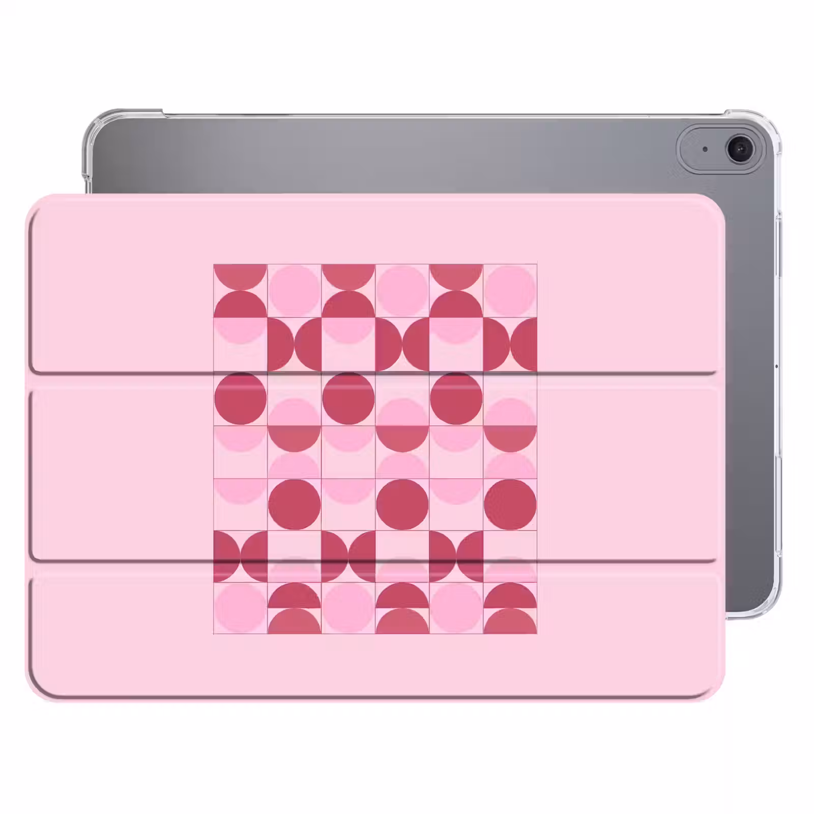 iPad hoes - Abstract - Geometrisch - Cirkels - Roze - Modern — 1