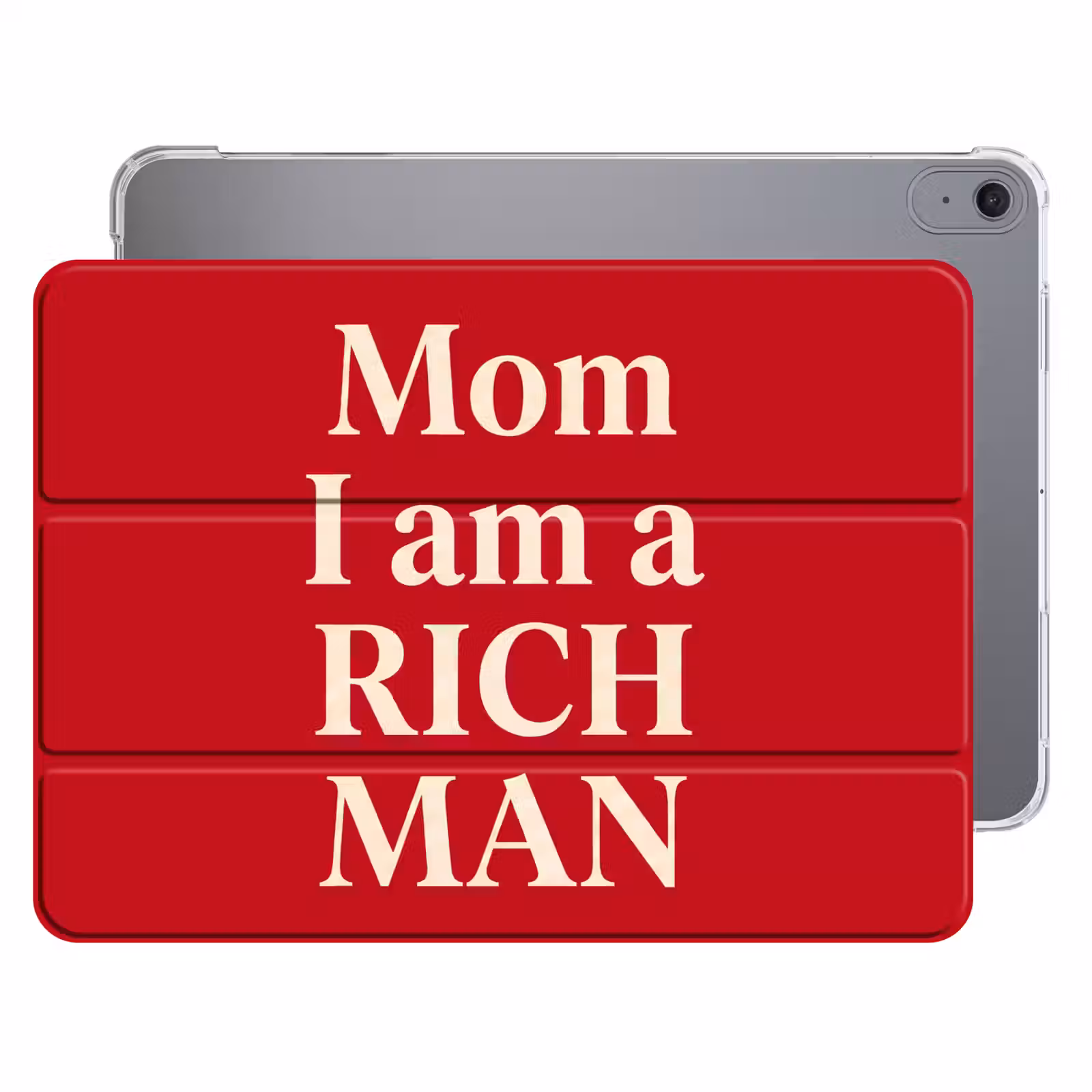 iPad hoes - Tekst - Rijkdom - Motivatie - Rood - Modern — 1