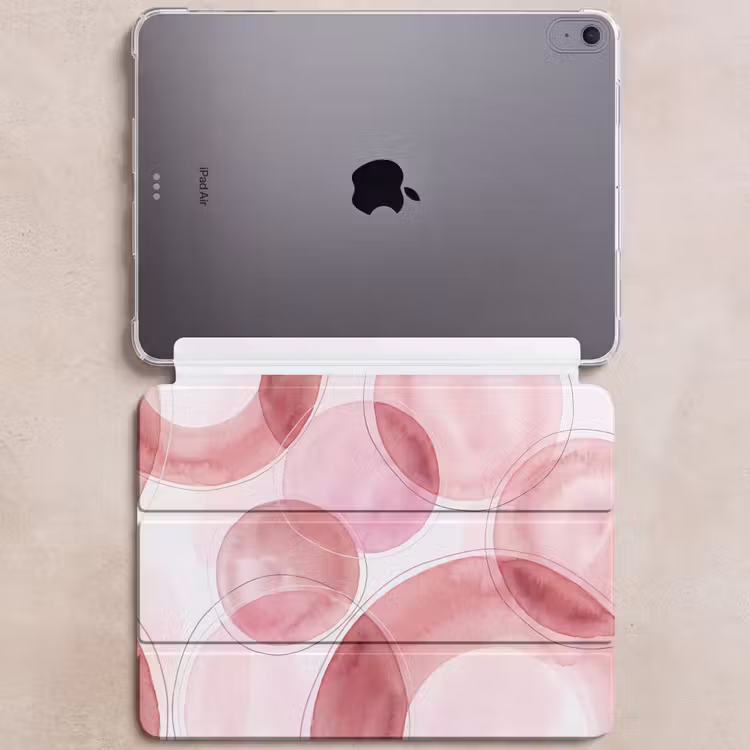 iPad hoes - Abstract - Cirkels - Modern - Roze - Kunst — 6