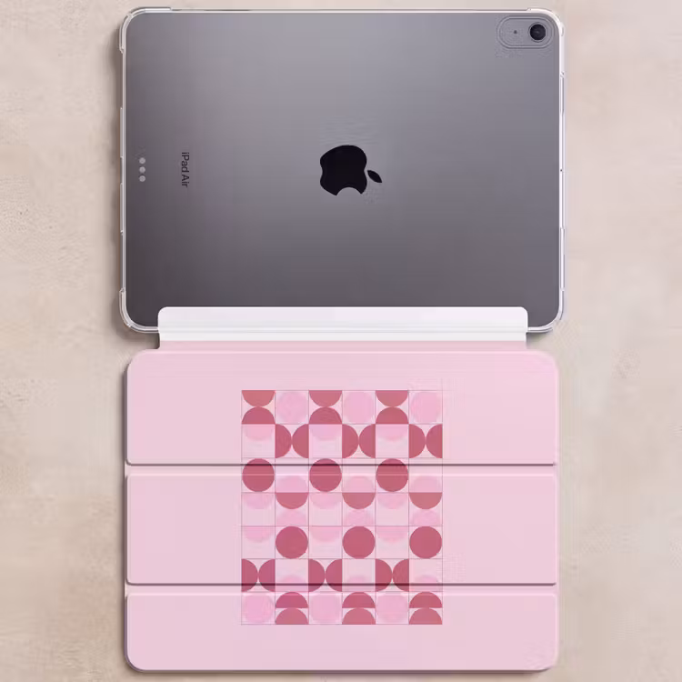 iPad hoes - Abstract - Geometrisch - Cirkels - Roze - Modern — 6
