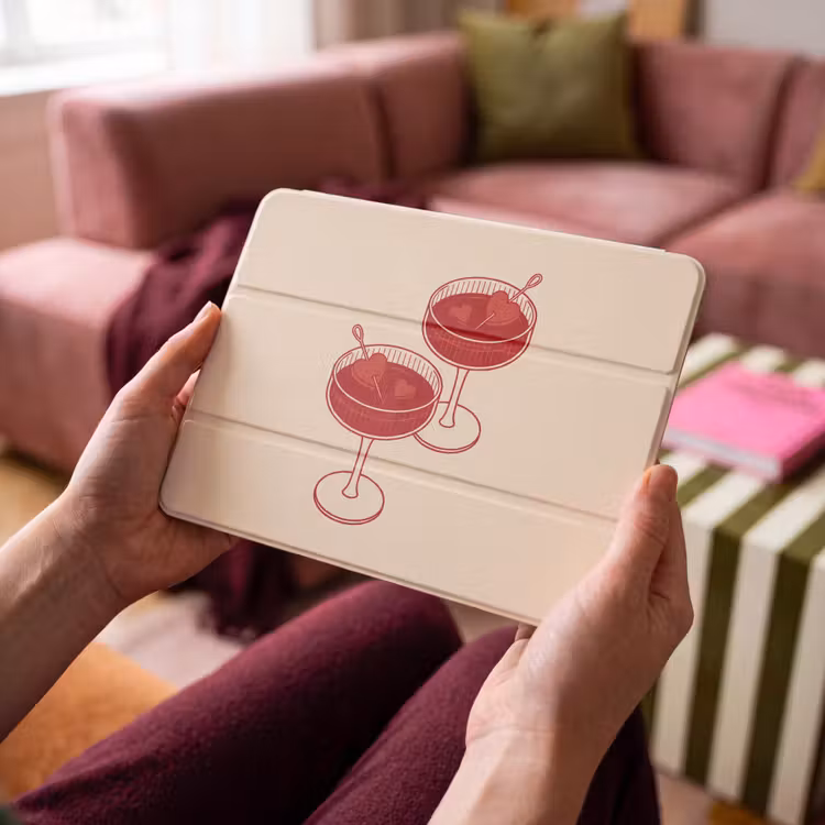 iPad hoes - Cocktail - Hartjes - Liefde - Illustratie - Rood — 4