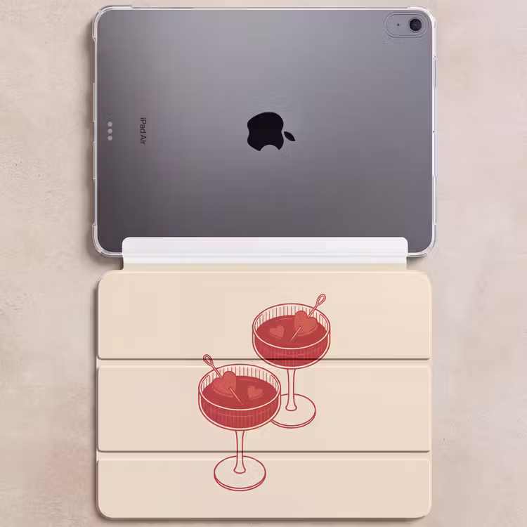 iPad hoes - Cocktail - Hartjes - Liefde - Illustratie - Rood — 6