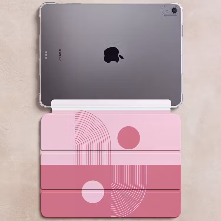 iPad hoes - Geometrie - Patroon - Abstract - Roze - Modern — 6