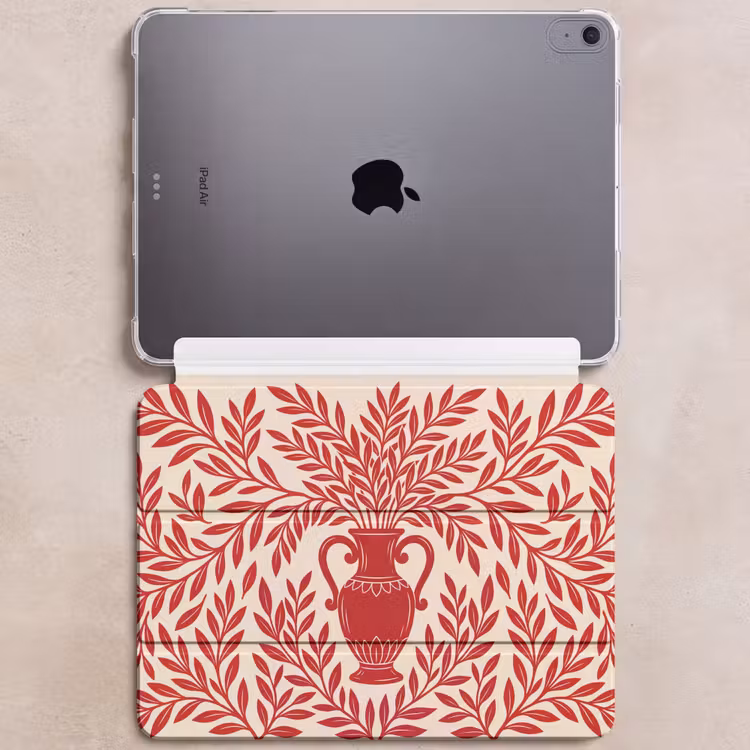 iPad hoes - Vaas - Planten - Decoratie - Abstract - Rood — 6