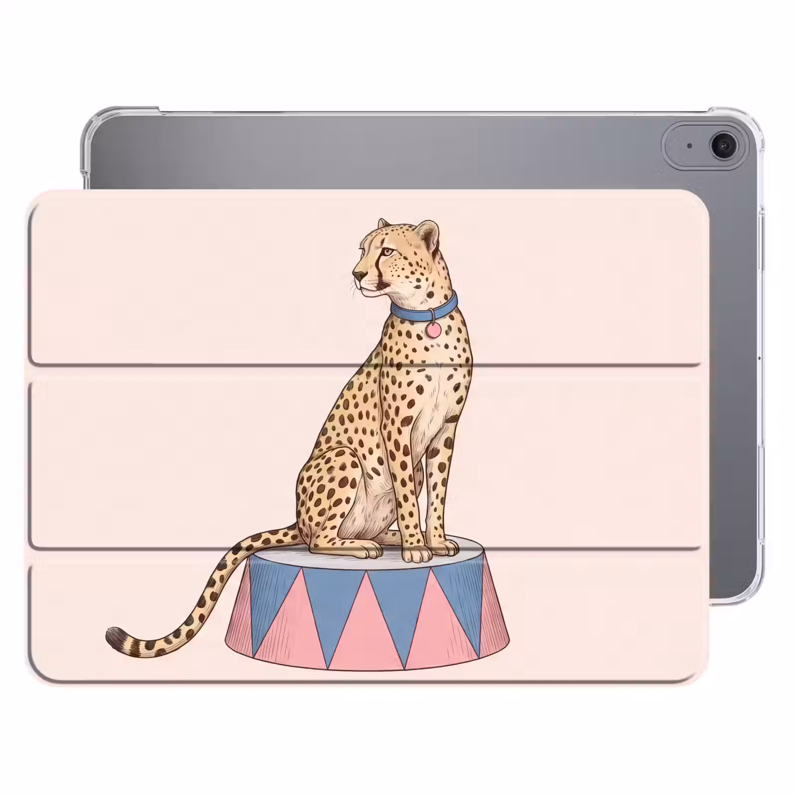 iPad hoes - Dieren - Circus - Illustratie - Vintage - Roze — 1