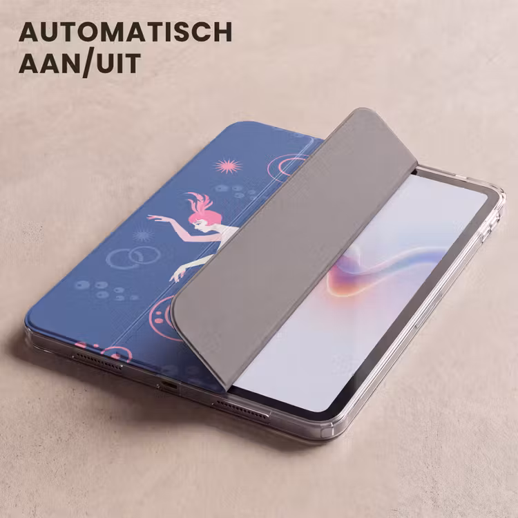 iPad hoes - Danseres - Vlammenrok - Abstract - Roze - Blauw — 5