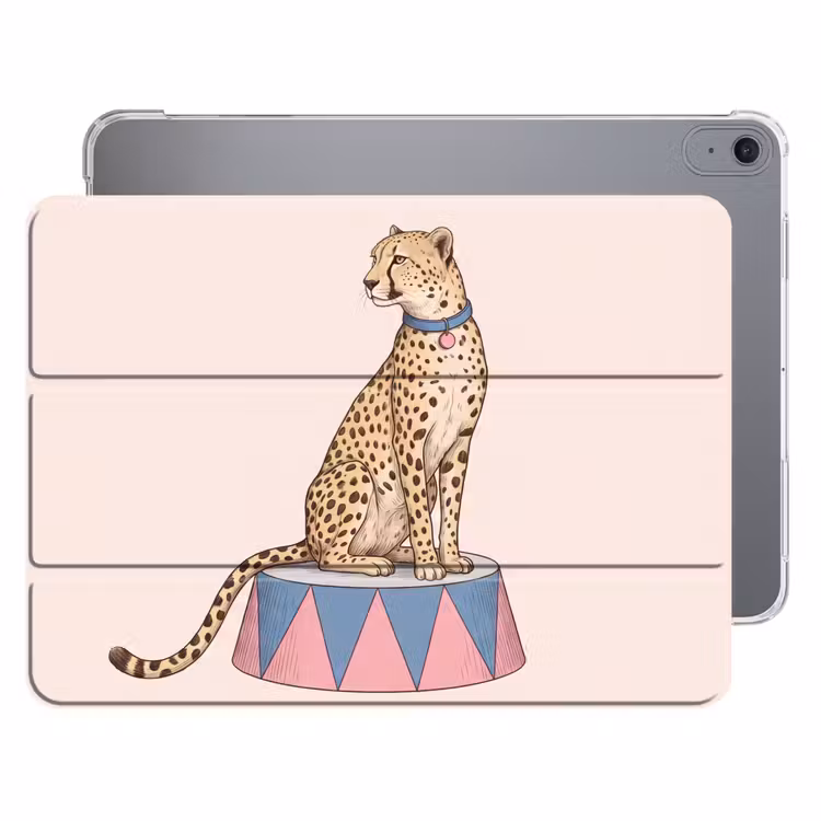 iPad hoes - Dieren - Circus - Illustratie - Vintage - Roze — 1
