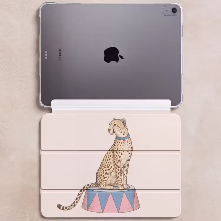 iPad hoes - Dieren - Circus - Illustratie - Vintage - Roze — 6