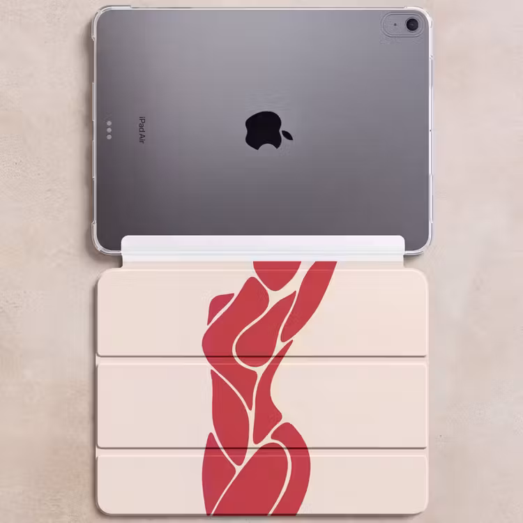 iPad hoes - Vrouw - Figuur - Abstract - Modern - Rood — 6