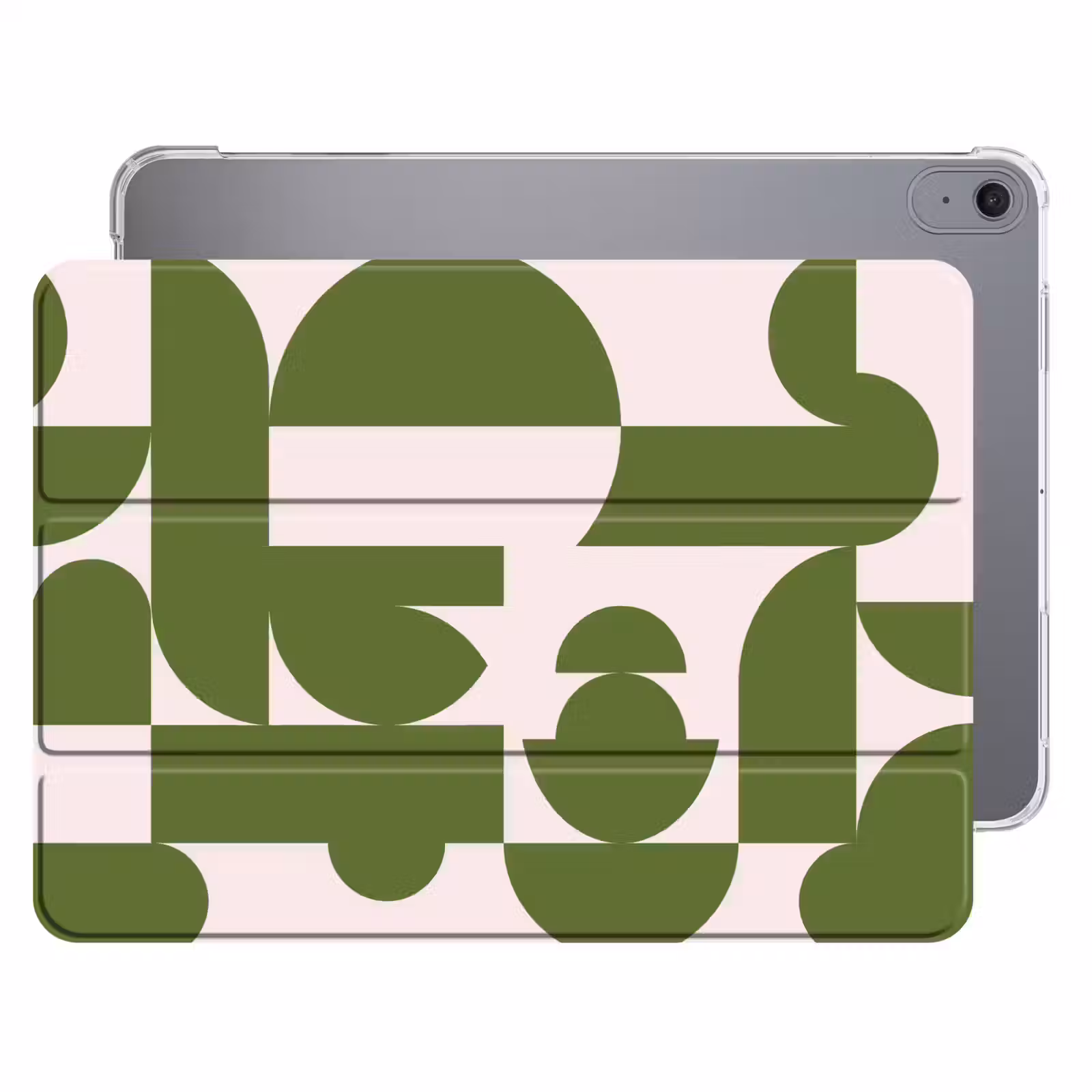 iPad hoes - Abstract - Geometrie - Modern - Groen - Wit — 1