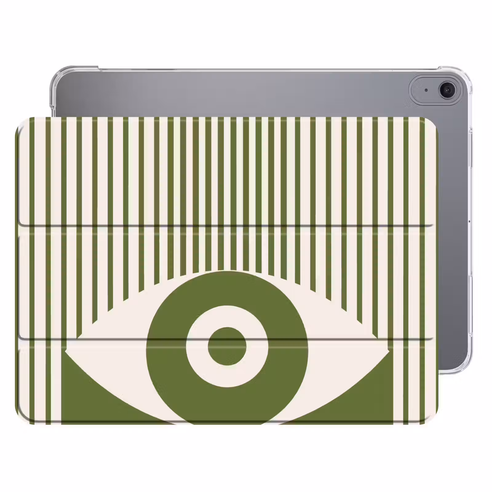iPad hoes - Abstract - Oog - Strepen - Modern - Groen — 1