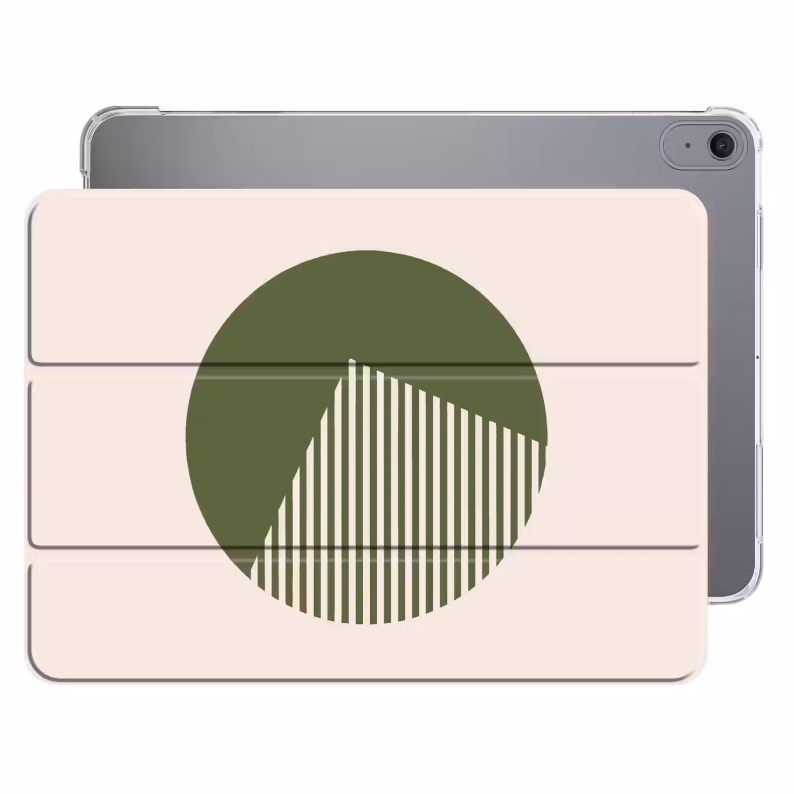 iPad hoes - Cirkel - Strepen - Geometrisch - Abstract - Groen — 1