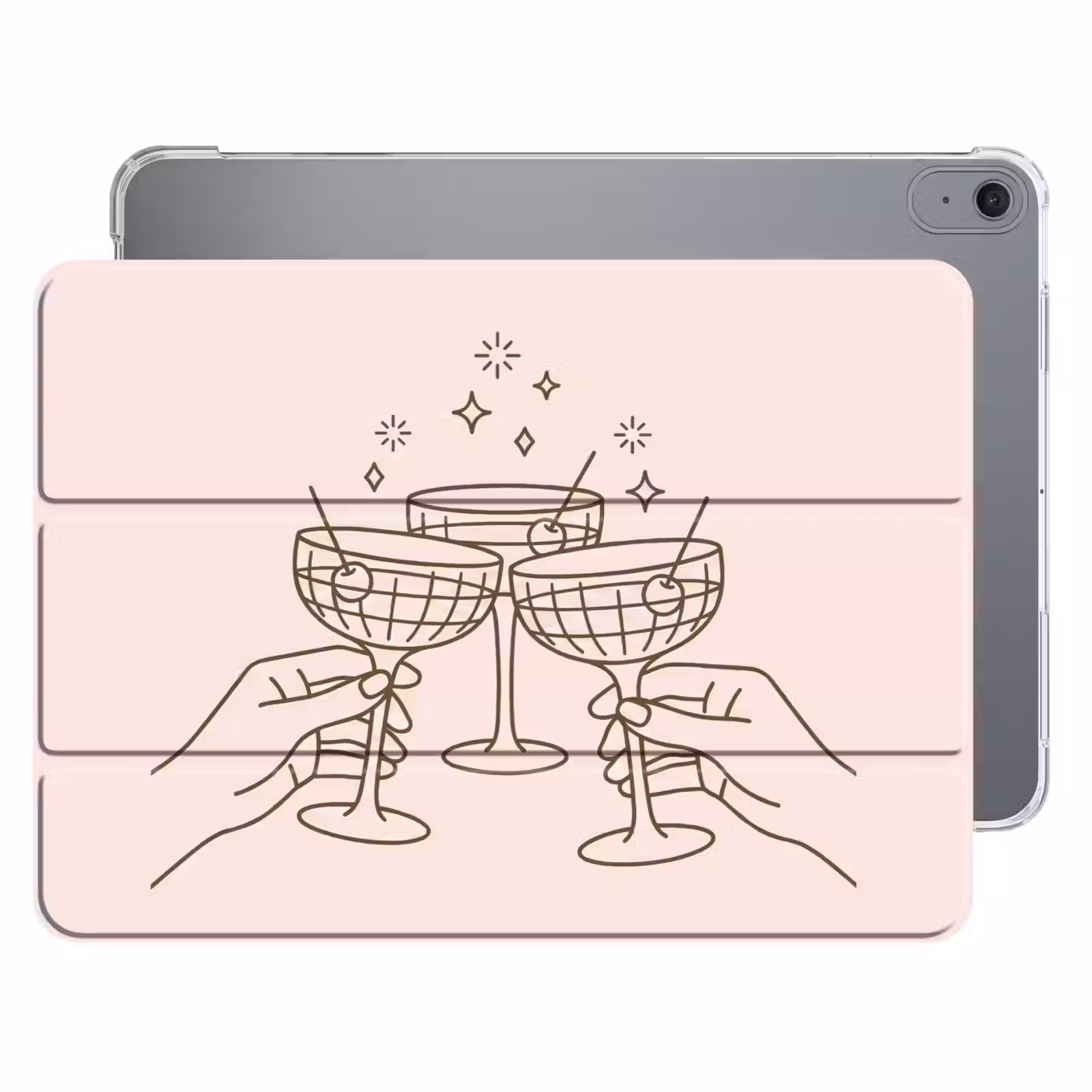 iPad hoes - Drankjes - Feest - Proosten - Minimalistisch - Groen — 1