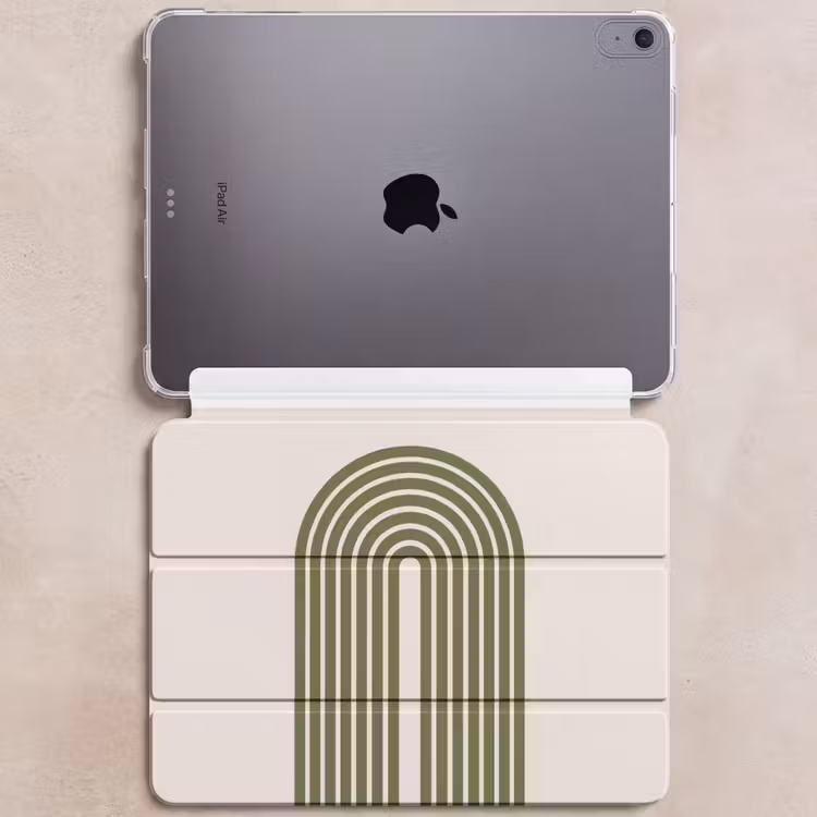 iPad hoes - Abstract - Bogen - Modern - Groen - Kunst — 6