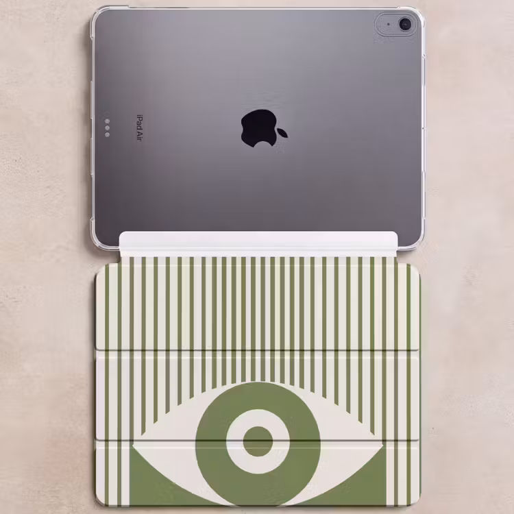 iPad hoes - Abstract - Oog - Strepen - Modern - Groen — 6