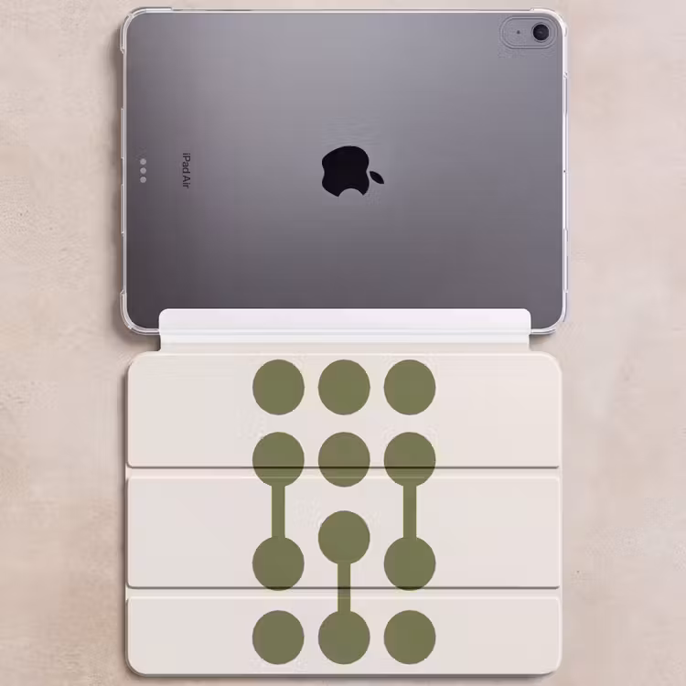 iPad hoes - Cirkels - Geometrisch - Abstract - Modern - Groen — 6