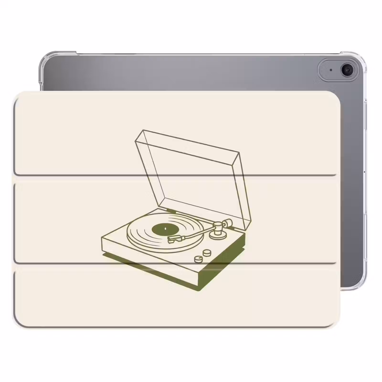 iPad hoes - Platenspeler - Vinyl - Muziek - Minimalistisch - Groen — 1