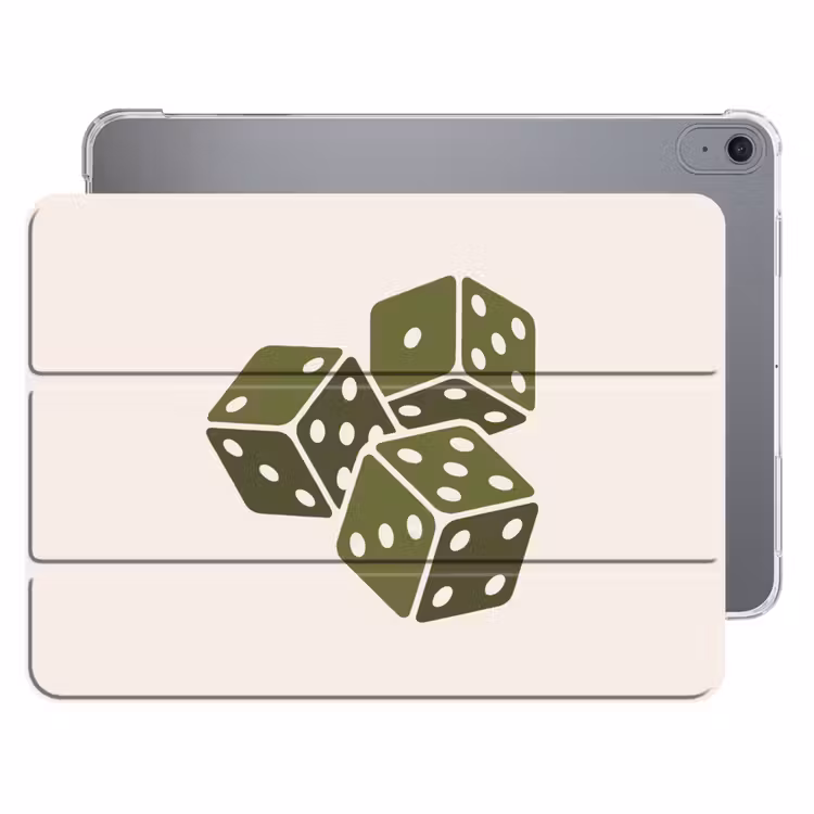 iPad hoes - Dobbelsteen - Spel - Groen - Abstract — 1