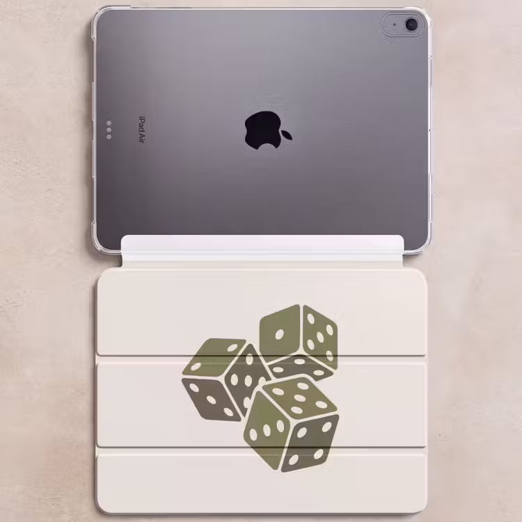 iPad hoes - Dobbelsteen - Spel - Groen - Abstract — 6