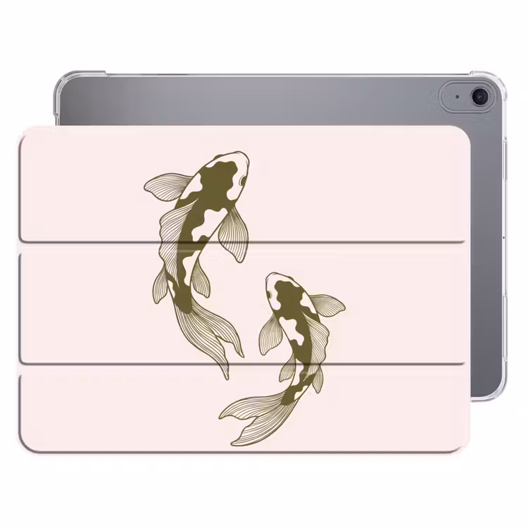 iPad hoes - Vis - Zwemmend - Groen - Abstract - Dieren — 1