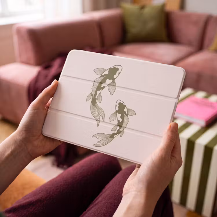 iPad hoes - Vis - Zwemmend - Groen - Abstract - Dieren — 4